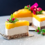 Vegan mango and ginger cheesecake-image