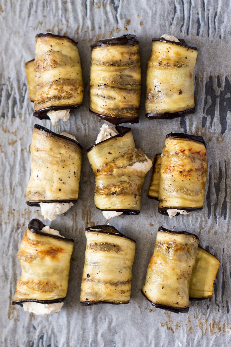 aubergine involtini rolled