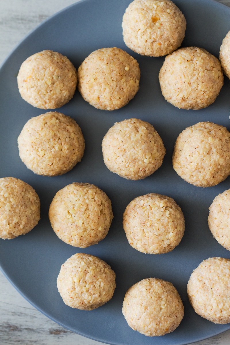 pumpkin kibbeh before frying