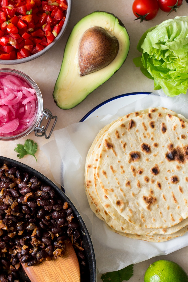 vegan black bean tacos ingredients