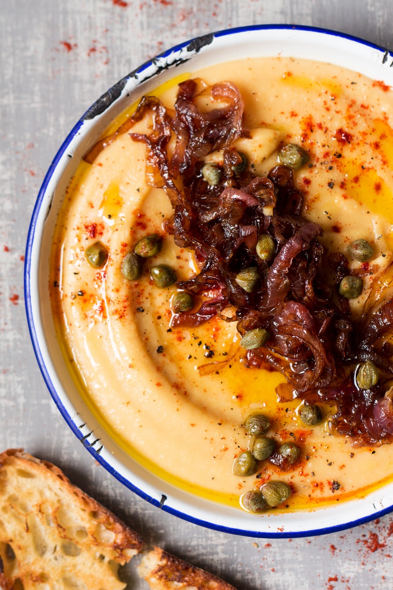 Greek fava with caramelised onions - Lazy Cat Kitchen