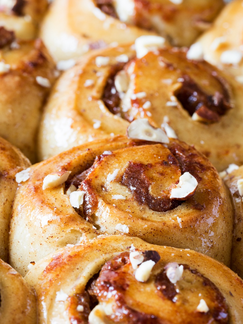 sugar-free cinnamon rolls close up