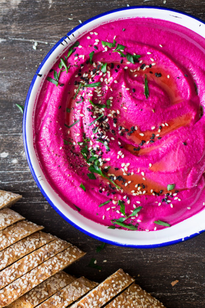 vegan beet hummus