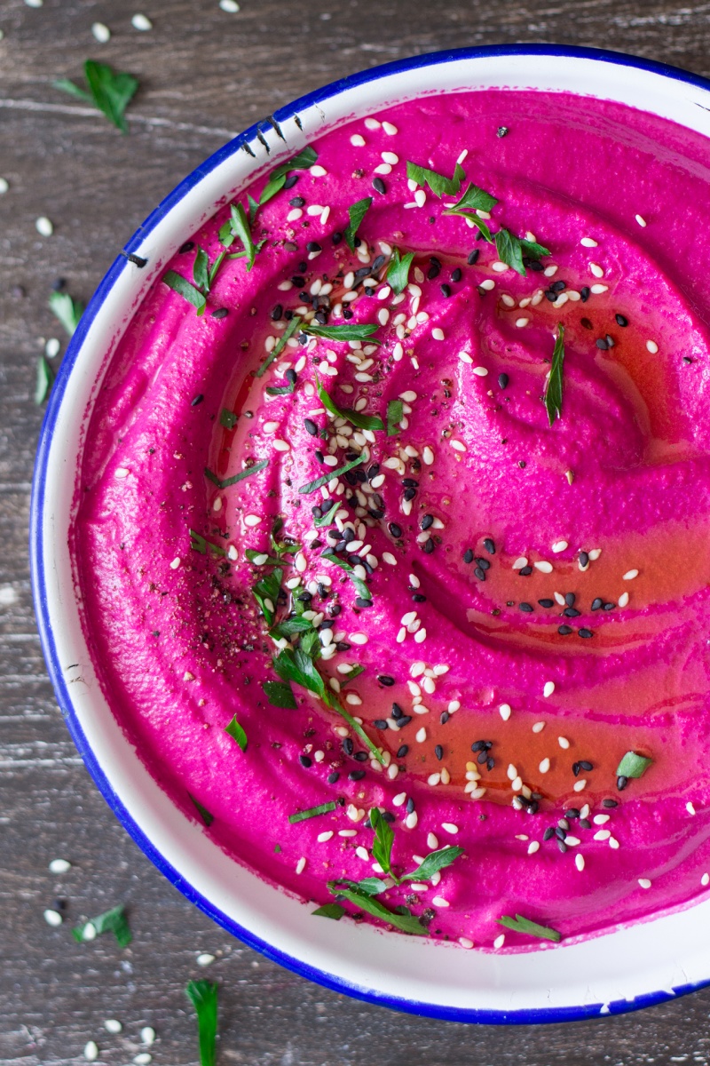 Vegan Beet Hummus Lazy Cat Kitchen