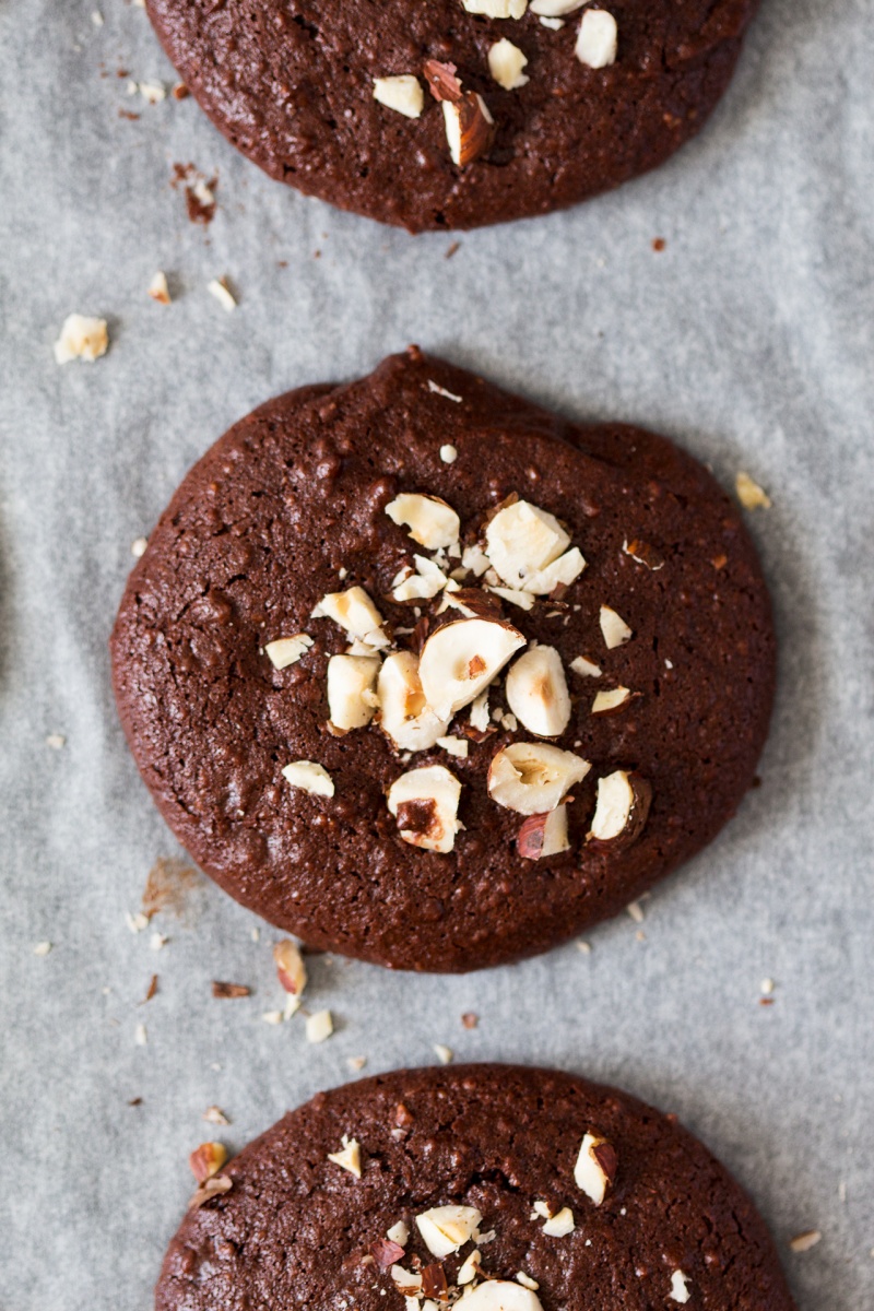 vegan brookies close up