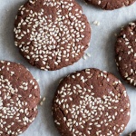 Chocolate tahini cookies-image