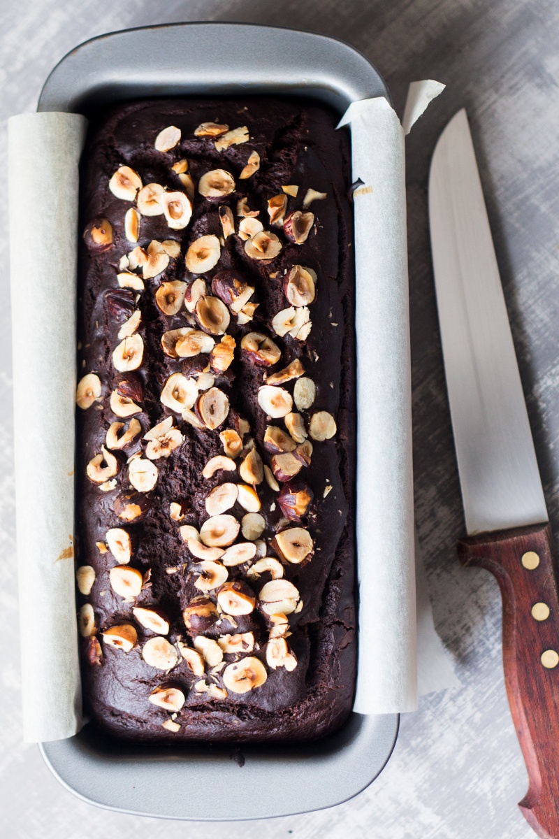 double chocolate banana baked