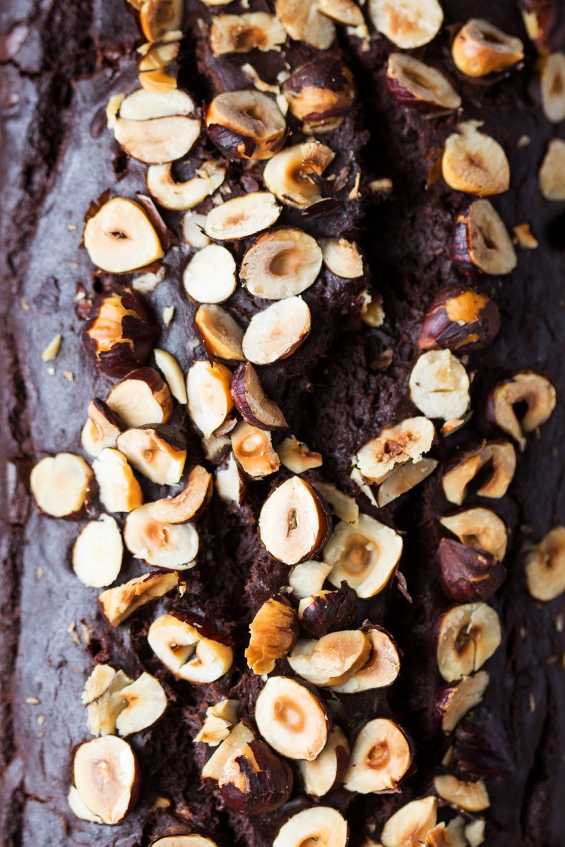 double chocolate banana bread top