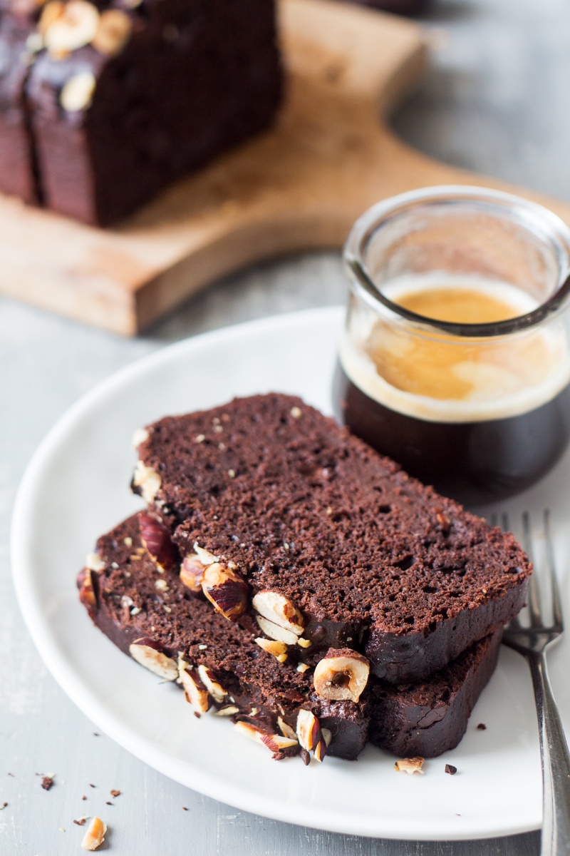 double chocolate banana with coffee