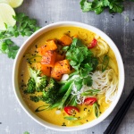 Vegan khao soi soup-image