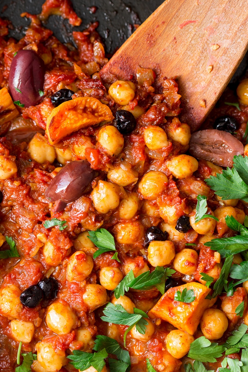 Moroccan chickpea stew - Lazy Cat Kitchen