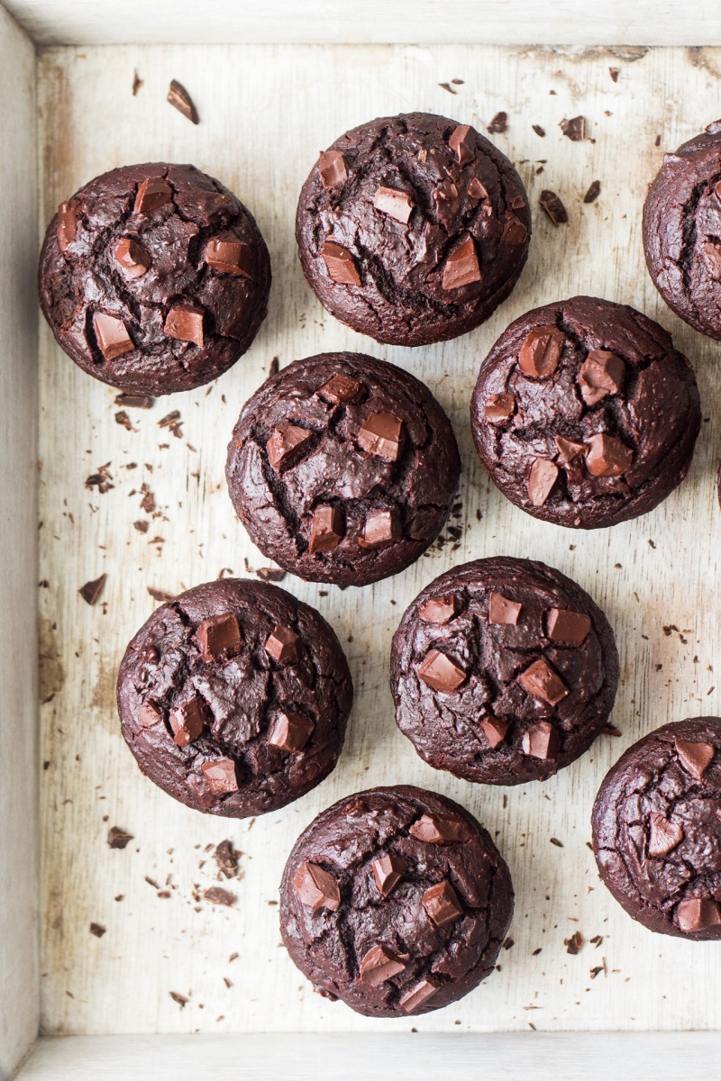 vegan chocolate chilli muffins