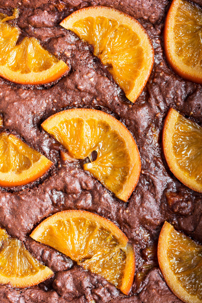 gooey chocolate brownies orange macro