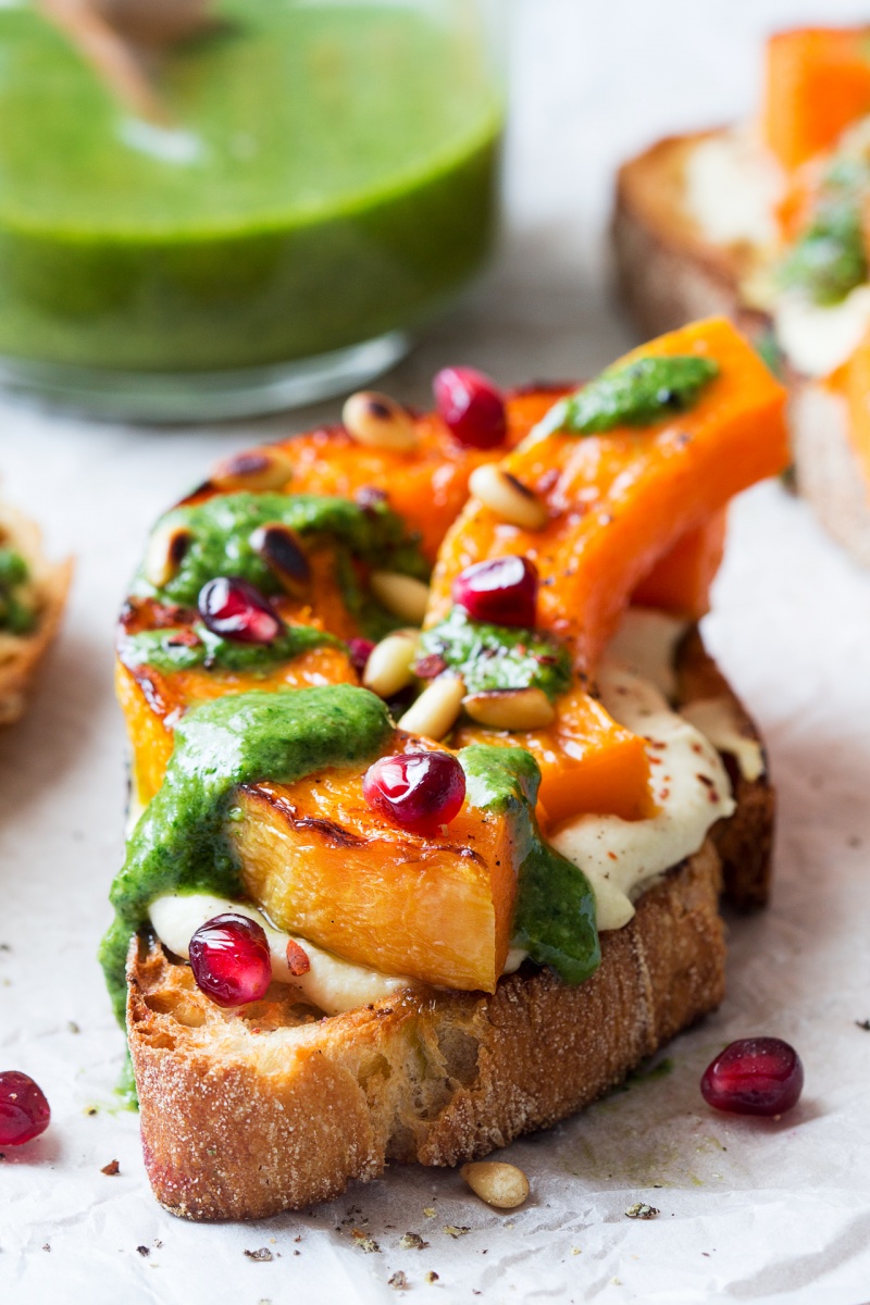 pumpkin crostini side