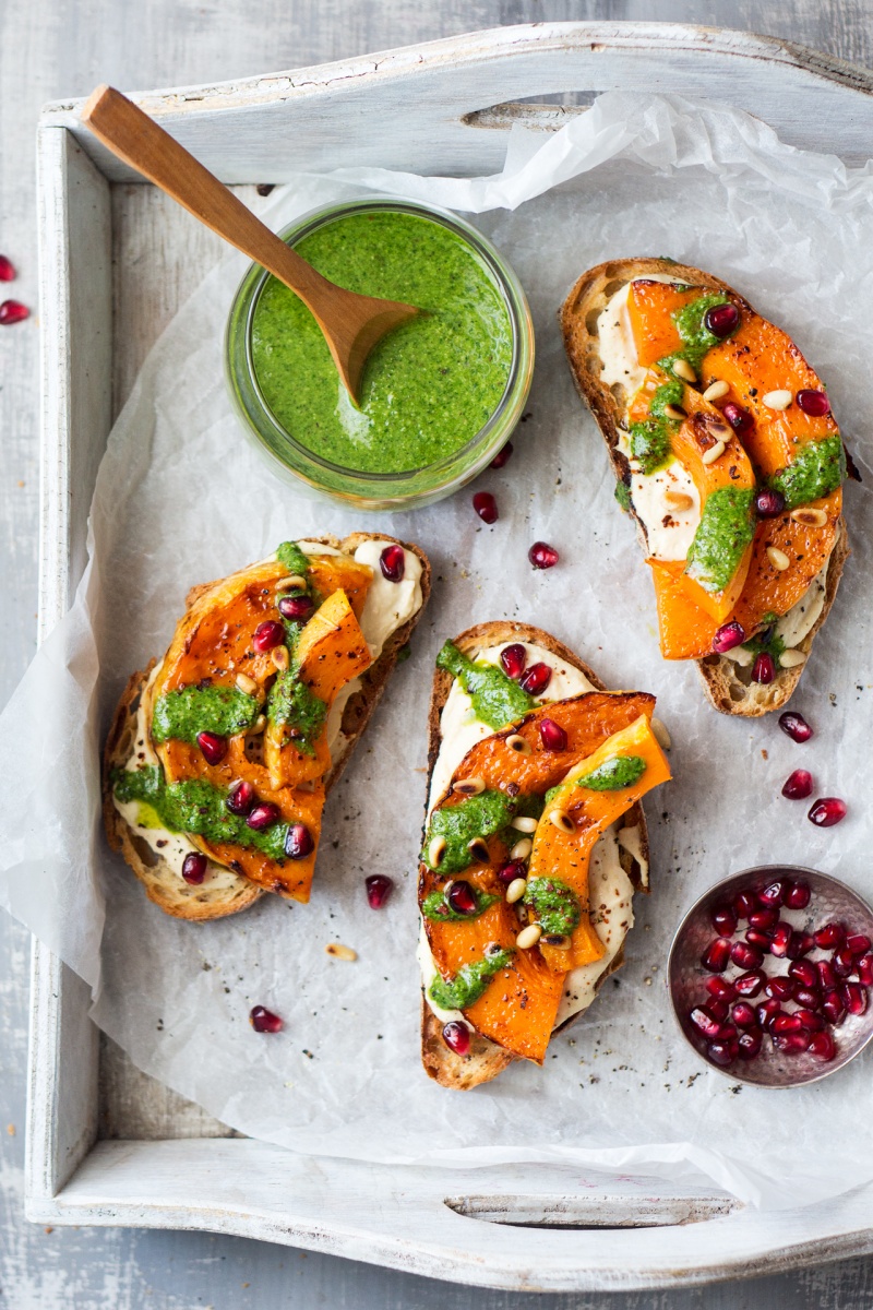 pumpkin crostini tray