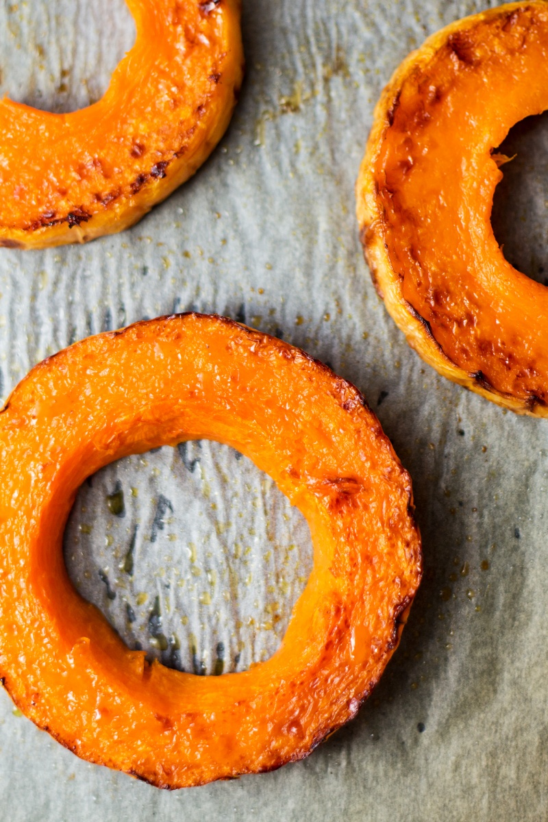 roasted pumpkin crostini