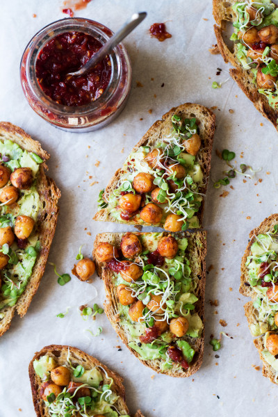 Smashed Peas and Avocado on Toast - Cupful of Kale