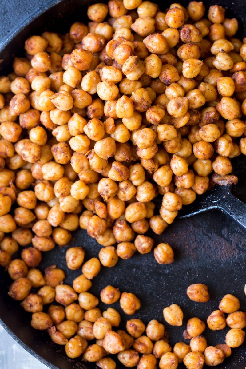 vegan avocado toast roasted chickpeas