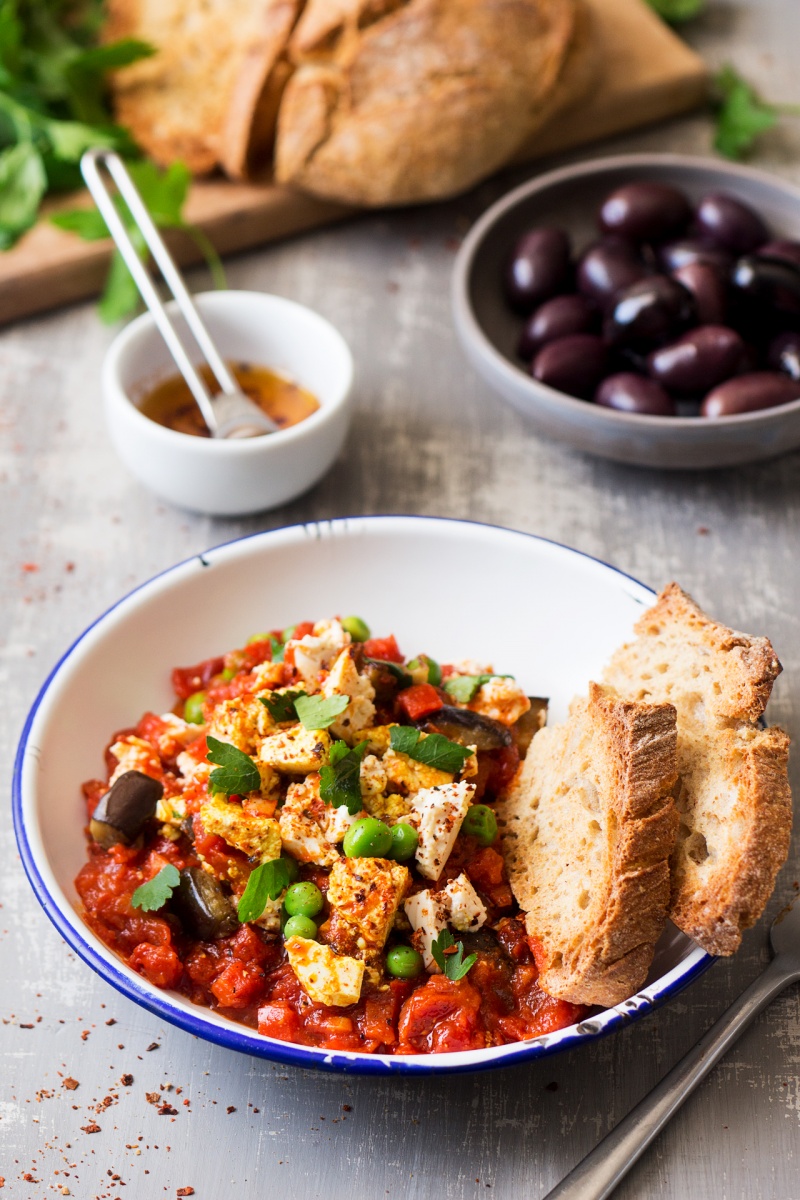 vegan shakshuka portion