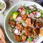Asian slaw with peanut tofu-image