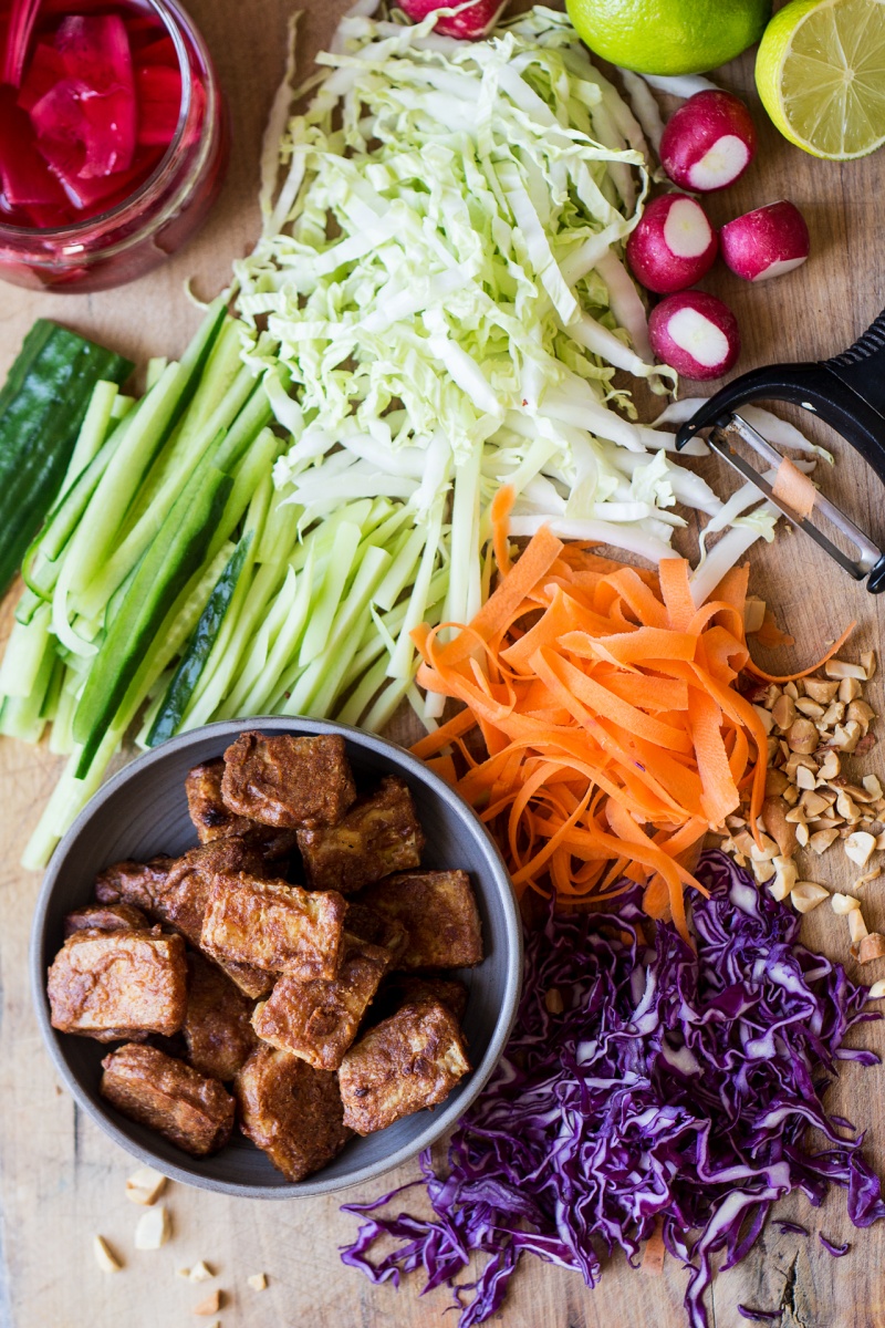 asian slaw peanut tofu ingredients