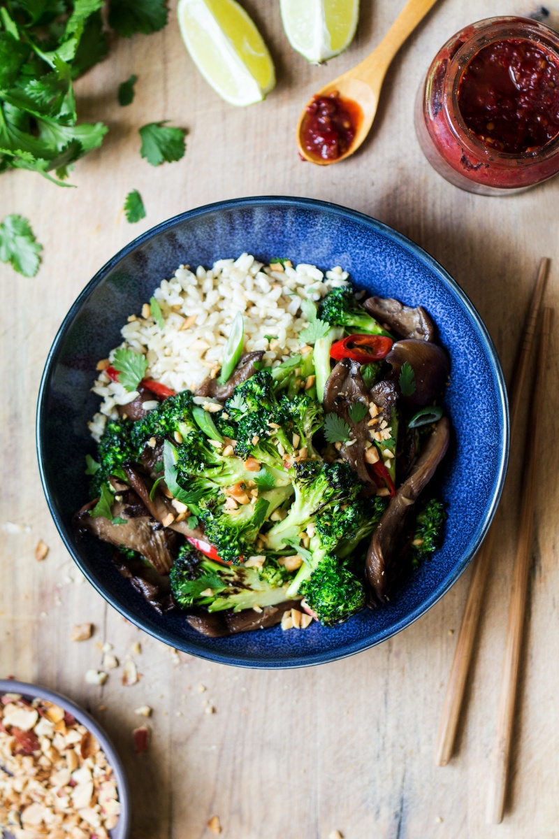 oyster mushroom stir fry