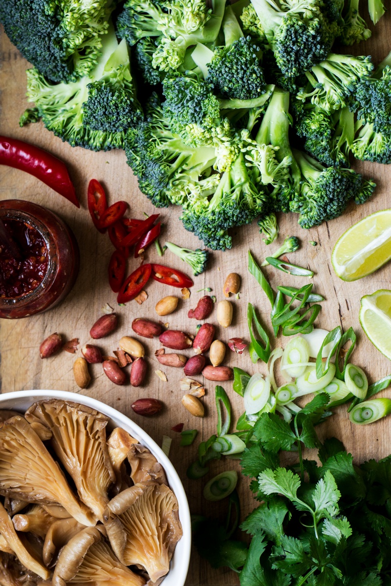 oyster mushroom stir fry ingredients