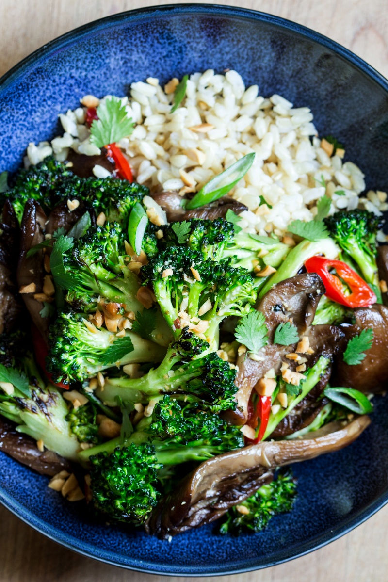 Oyster mushroom stir-fry - Lazy Cat Kitchen