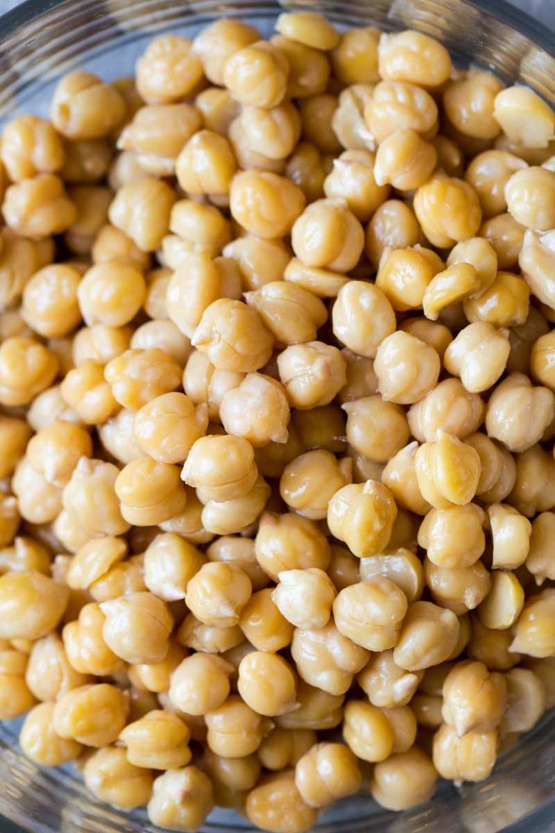 peeled chickpeas