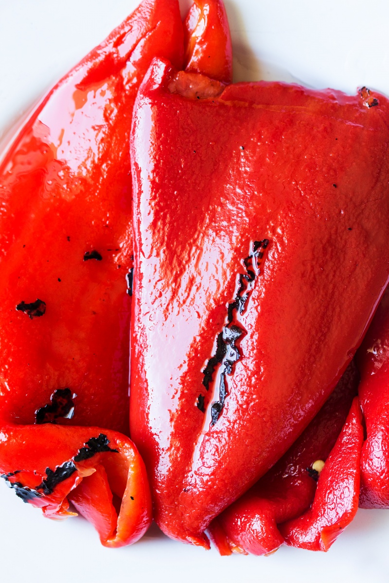 roasted red peppers