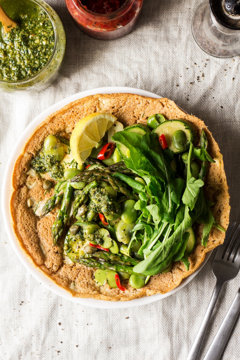 vegan chickpea pancake