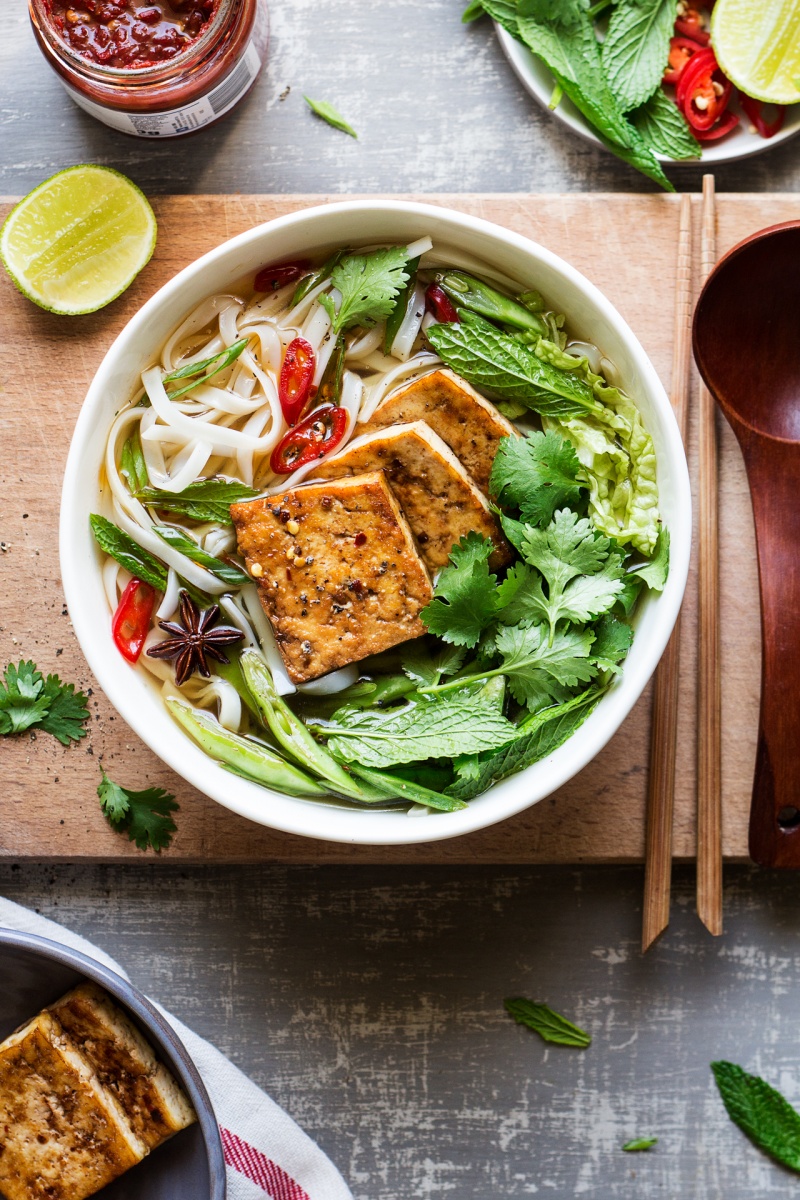 vegan pho tofu