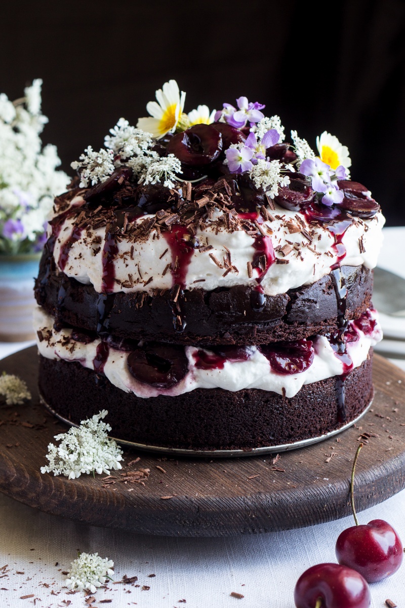 Easy Flourless Black Forest Cake from Scratch - Faithfully Gluten Free