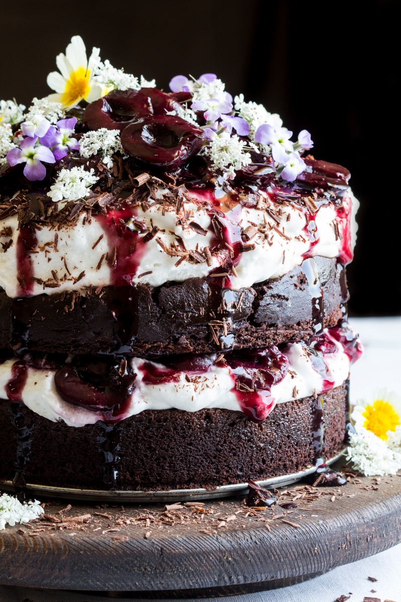 vegan black forest cake macro