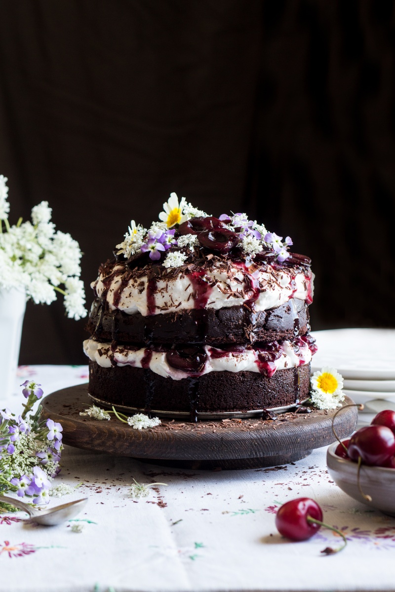 vegan black forest cake small