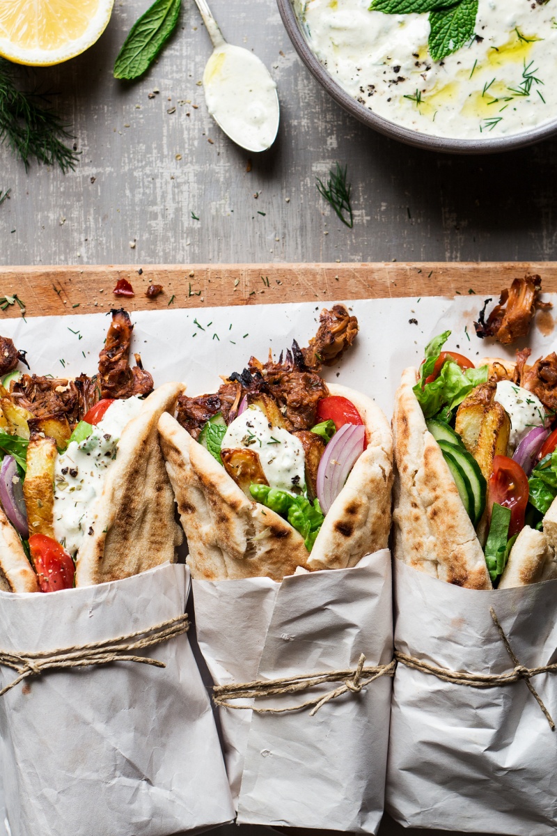 Vegan gyros - Lazy Cat Kitchen