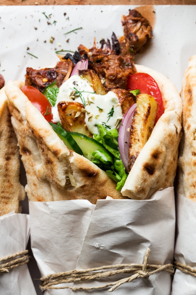 Vegan gyros - Lazy Cat Kitchen