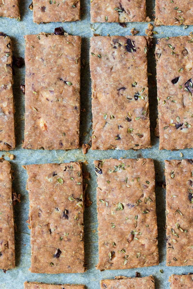 buckwheat crackers close