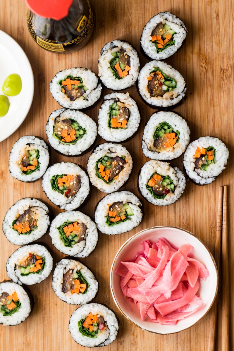 eggplant sushi spread