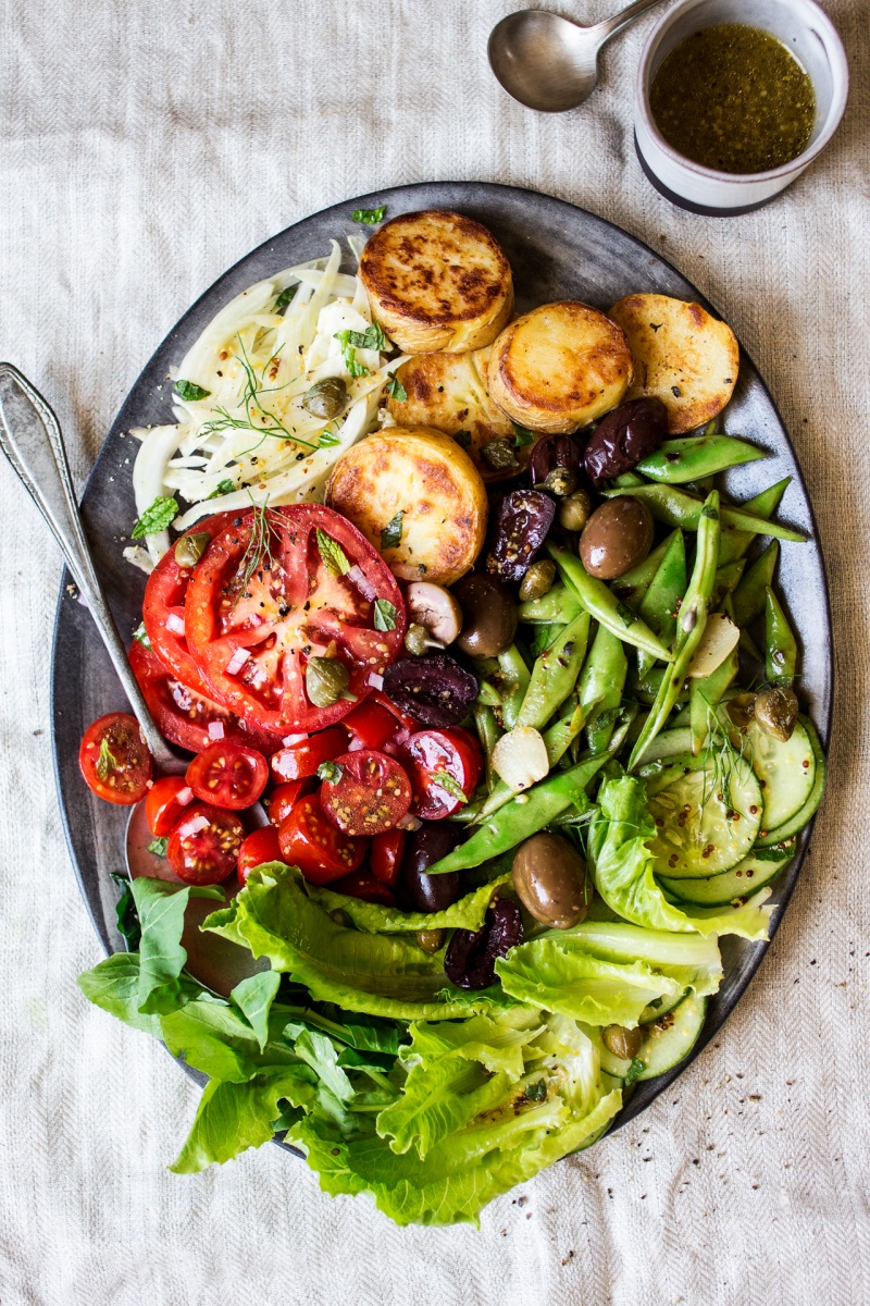 Vegan nicoise salad - Lazy Cat Kitchen