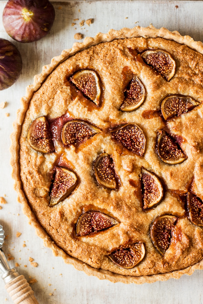 vegan fig frangipane tart whole