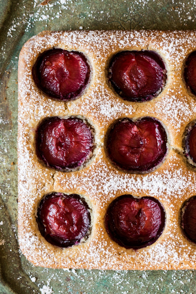 Vegan German plum cake - Lazy Cat Kitchen