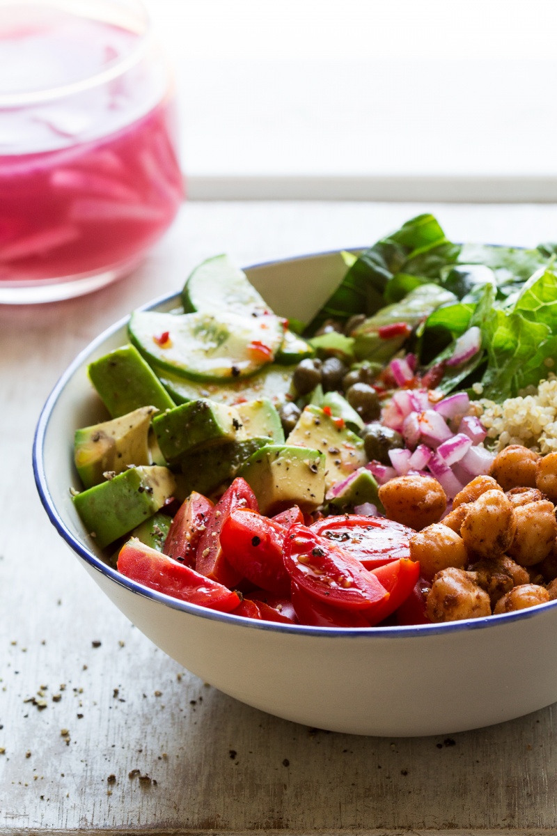 vegan lunch bowl side