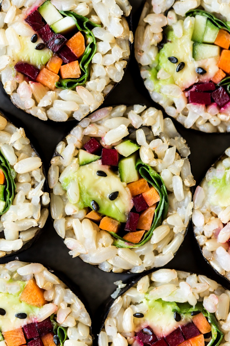 Crispy Rice Paper Sushi Rolls - Brown Girl Vegan