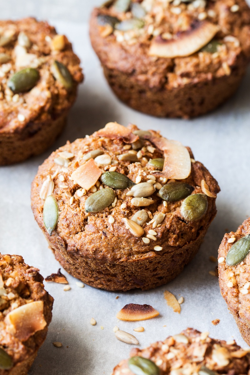 vegan carrot muffins