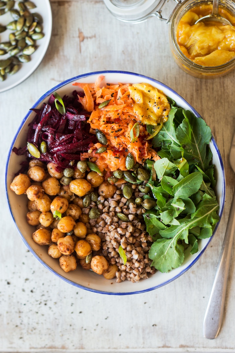 Vegan lunch bowl - Lazy Cat Kitchen