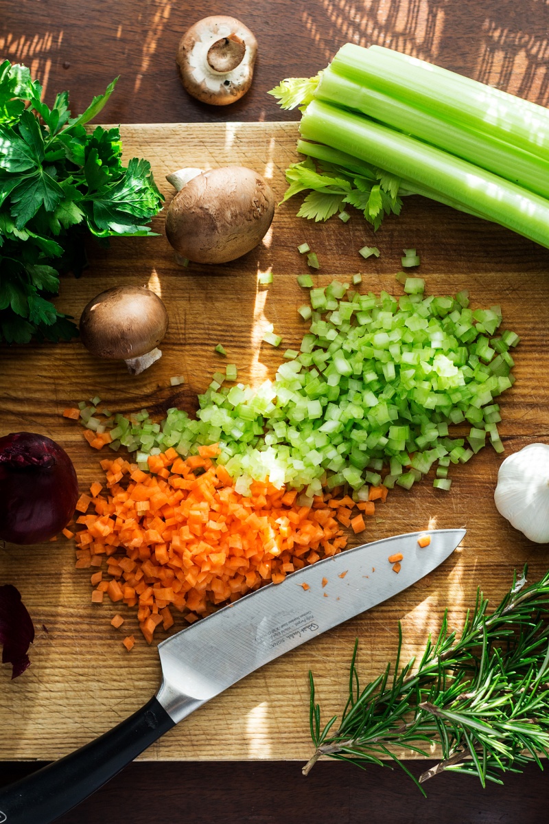 vegan bolognese mire poix