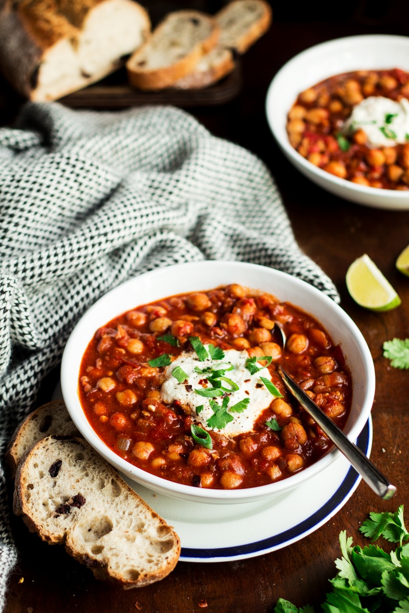 vegan chickpea stew lablabi lunch