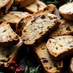 Eggless biscotti with almonds and cranberries-image