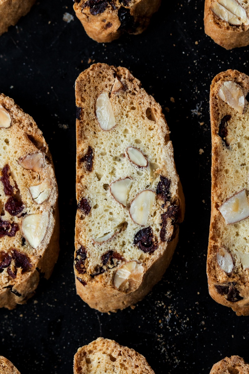 eggless biscotti tray macro